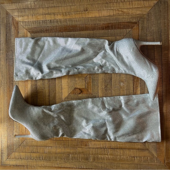 Aldo rhinestone stiletto boots - Picture 2 of 6